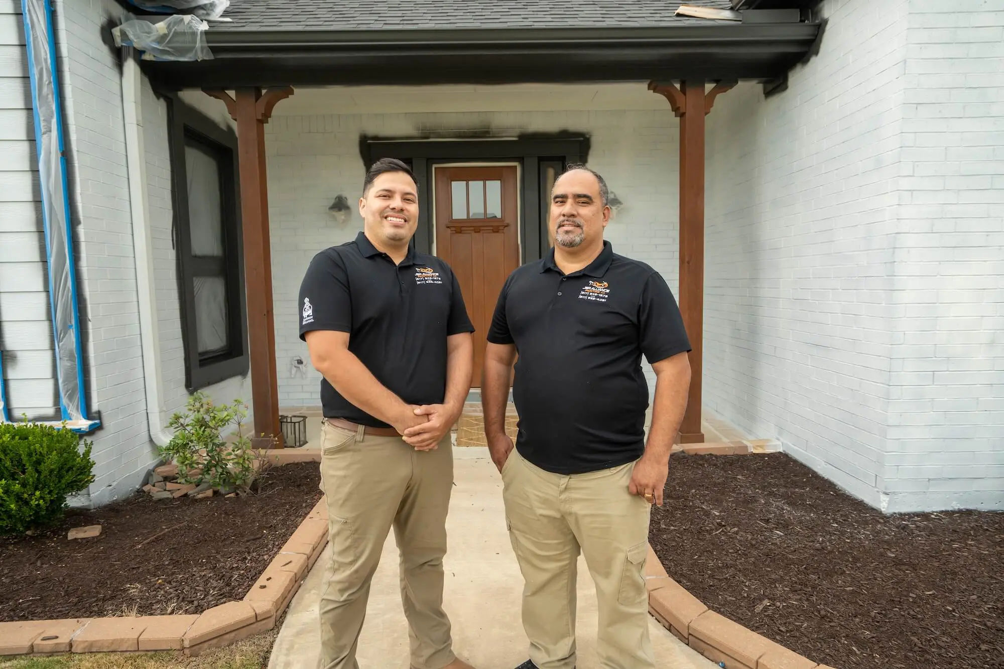Raul Lopez Iraheta and Ivis Jesus Barrera Guerra ownrs of J&R Alliance Painting