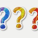 What to ask a painter before hiring — colorful question marks representing key questions homeowners should ask a painting contractor