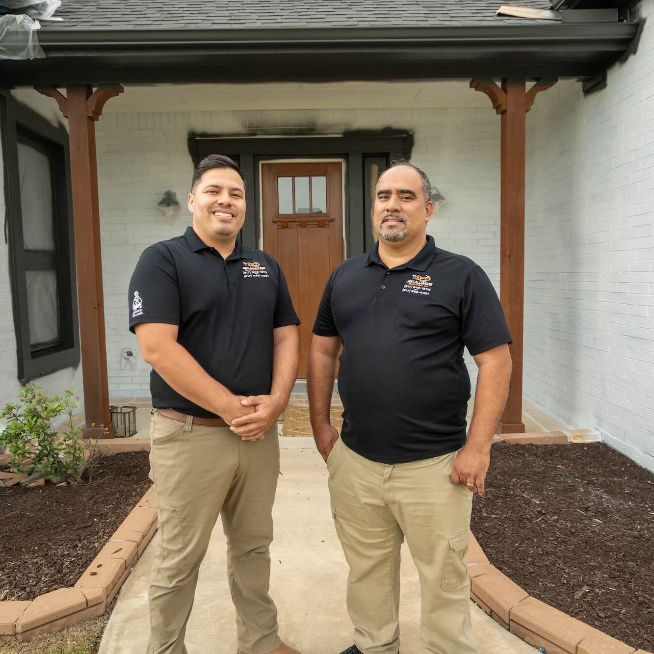 Raul Lopez Iraheta and Ivis Jesus Barrera Guerra ownrs of J&R Alliance Painting