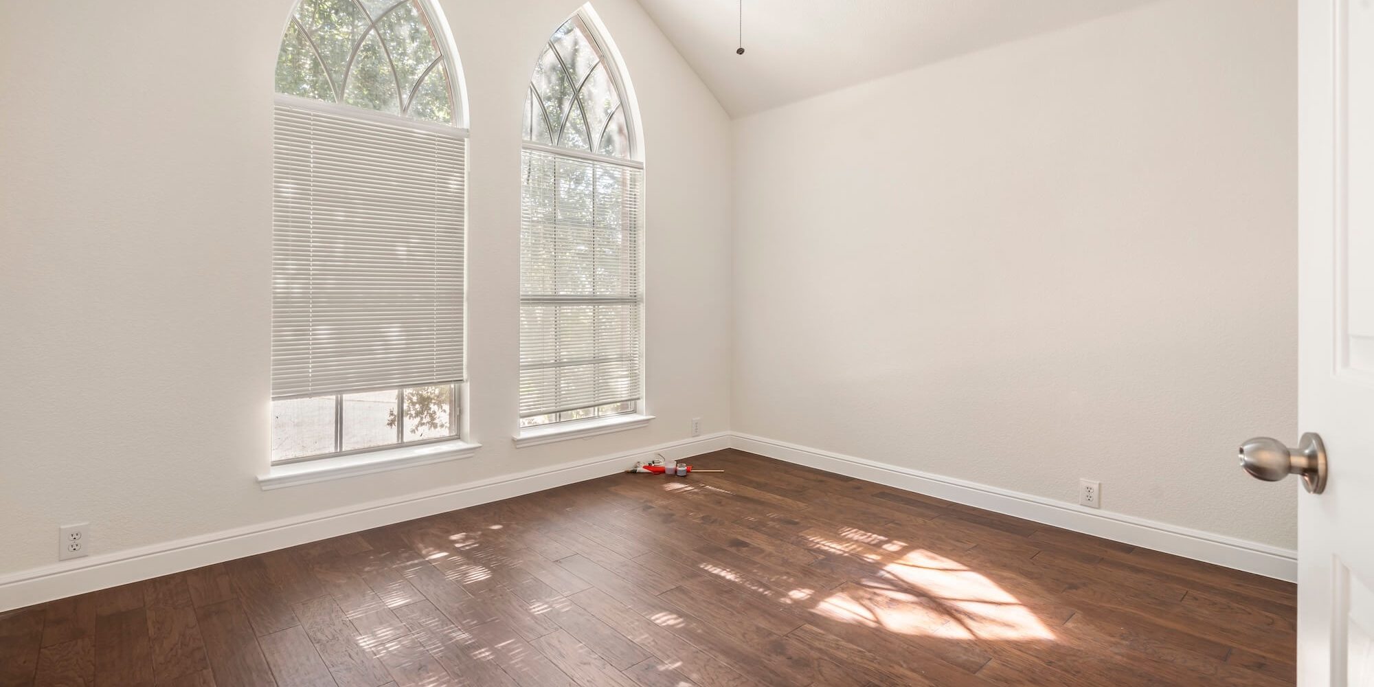 freshly painted interior bedroom in fort worth home