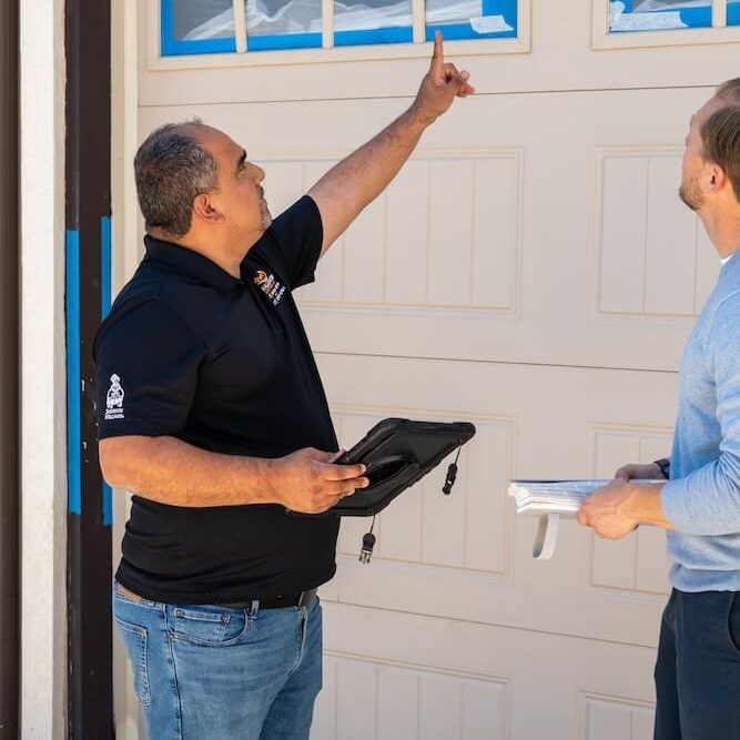 Fort Worth homeowner scheduling free painting estimate J&R Alliance consultation